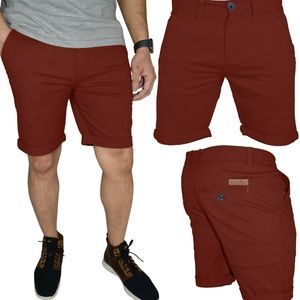 Men's slim fit stretch chino shorts